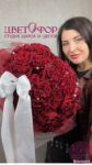 Букет из 25 роз сорта Hearts 2